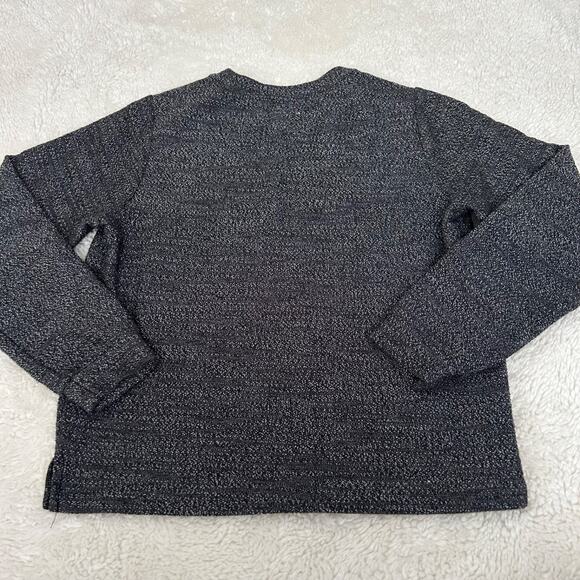 Marine Layer Chill Textured Sweatshirt Anthracite Gray Womens Sz XS - Picture 3 of 7